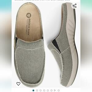 Gecko Man powered by walk hero canvas slipper shoes like new 14